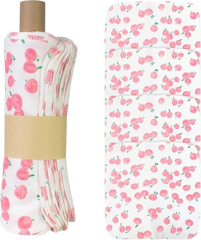 Reusable Paper Towels -Value 25 Pack Washable Cotton Soft Absorbent Cloth Placemats for Kitchen Dining Table with Wash Bag Sustainable Eco Friendly in Saudi Arabia