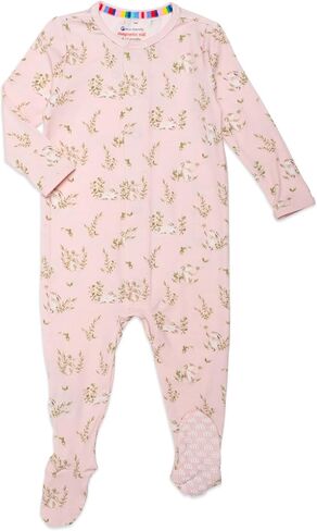 Magnetic Me Footie Pajamas - 100% Organic Cotton Baby Pajamas - Quick Magnetic Fastener Sleeper for Baby Boy and Girl in Saudi Arabia