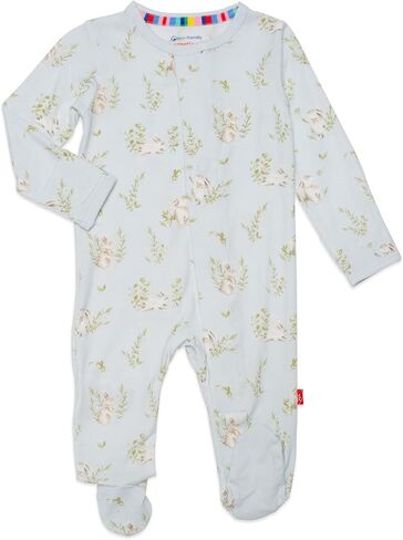 Magnetic Me Footie Pajamas - 100% Organic Cotton Baby Pajamas - Quick Magnetic Fastener Sleeper for Baby Boy and Girl in Saudi Arabia