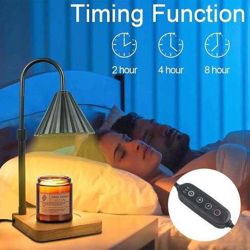 Candle Warmer Lamp with Timer Dimmable Bedroom Decorative Candle Lamp for Different Shapes and Sizes of Candles, with 4 Bulbs, Mother's Day gifts in Saudi Arabia