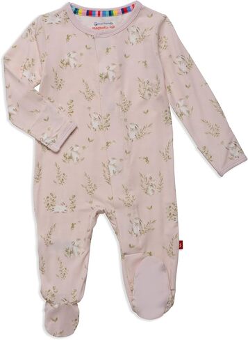 Magnetic Me Footie Pajamas - 100% Organic Cotton Baby Pajamas - Quick Magnetic Fastener Sleeper for Baby Boy and Girl in Saudi Arabia