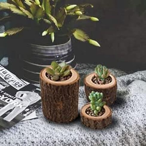 حاملات شموع ضوء الشاي، حامل شموع صغيرة خشبي مخصص لقطع الزفاف المركزية للطاولة، حفل زفاف ريفي، عيد ميلاد، ديكور المنزل (مجموعة من 6) in Kuwait