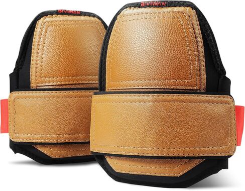 2 Pairs Leather Knee Pads, One Strap Non-slip Knee Pads, Machine Washable, Durable, Gifts for Men,Large Size in Saudi Arabia