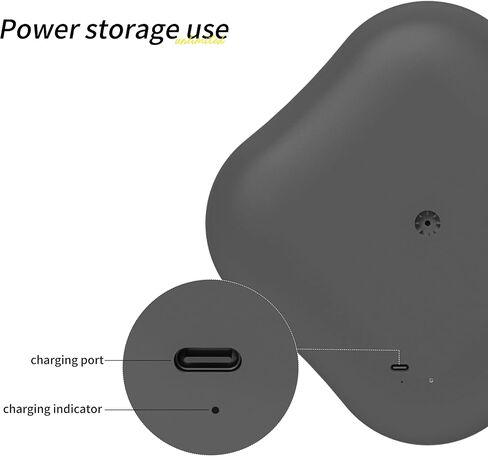 مرآة مكياج LED، مرآة زينة مع ضوء، مرآة محمولة للسفر وقابلة لإعادة الشحن عبر USB، تعتيم شاشة اللمس (رمادي) in Saudi Arabia