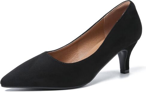 Womens Pumps Low Heel Dress Shoes Closed Pointed Toe Kitten Heels for Wedding Office Evening Party (Not Suitable for Wide Feet) in Saudi Arabia