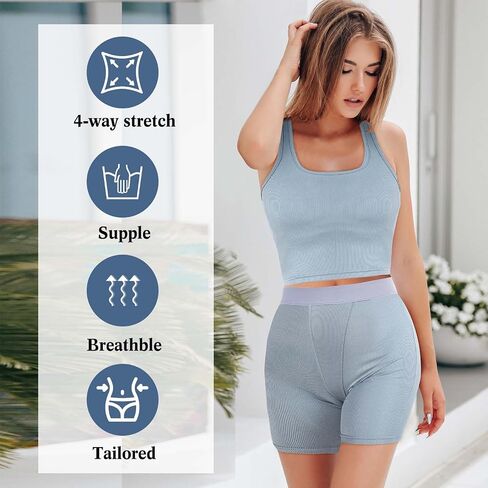 4 قطع مجموعات تجريب للنساء، السيدات ملابس ممارسة عادية مرنة يغطي الرجل المجهزة تي شيرت قصير تانك الأعلى السراويل in Saudi Arabia