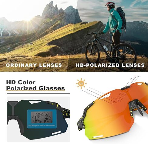 Polarized Sports Sunglasses UV400 Lightweight TR90 Frame Running Baseball Glasses for Men Women Driving Fishing Cycling in Kuwait