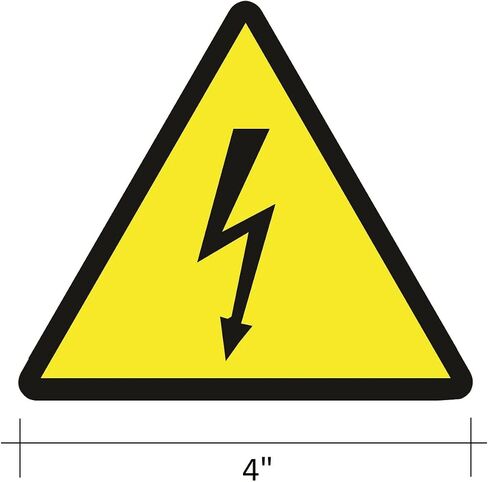 Biohazard ISO Safety Label Sign Stickers (PACK OF 5 STICKERS), 4"x4", Decals for Windows, Car, Boxes, Containers, technological Equipments, Indoor and Outdoor Use (BIOHAZARD) in Saudi Arabia