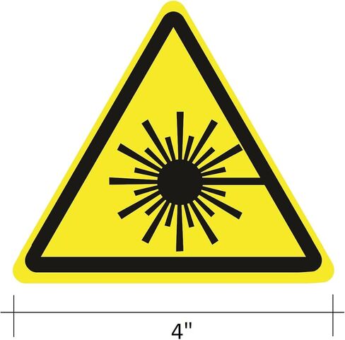 Biohazard ISO Safety Label Sign Stickers (PACK OF 5 STICKERS), 4"x4", Decals for Windows, Car, Boxes, Containers, technological Equipments, Indoor and Outdoor Use (BIOHAZARD) in Saudi Arabia