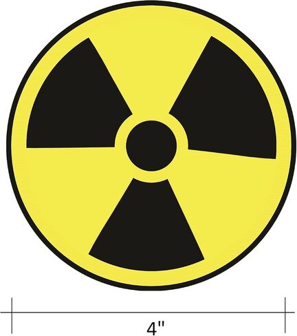 Biohazard ISO Safety Label Sign Stickers (PACK OF 5 STICKERS), 4"x4", Decals for Windows, Car, Boxes, Containers, technological Equipments, Indoor and Outdoor Use (BIOHAZARD) in Saudi Arabia