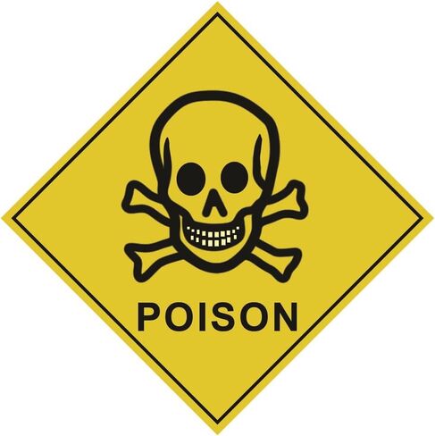 Biohazard ISO Safety Label Sign Stickers (PACK OF 5 STICKERS), 4"x4", Decals for Windows, Car, Boxes, Containers, technological Equipments, Indoor and Outdoor Use (BIOHAZARD) in Saudi Arabia