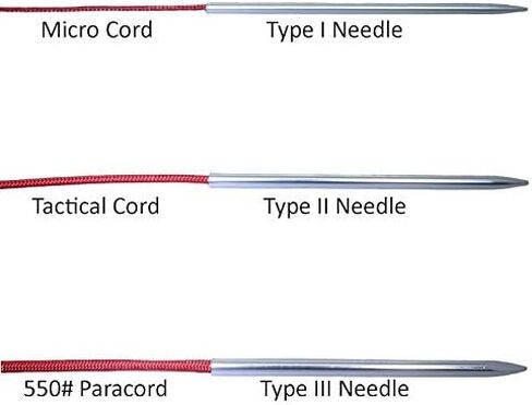 3 Different Size Paracord Lacing Needles by Jig Pro Shop (Blue) in Saudi Arabia