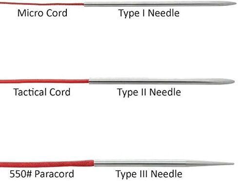 3 Different Size Paracord Lacing Needles by Jig Pro Shop (Blue) in Saudi Arabia