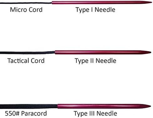 3 Different Size Paracord Lacing Needles by Jig Pro Shop (Blue) in Saudi Arabia