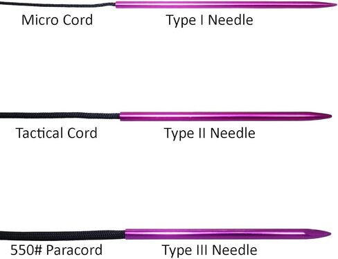 3 Different Size Paracord Lacing Needles by Jig Pro Shop (Blue) in Saudi Arabia
