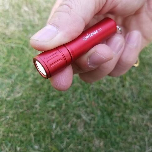 Bright Keychain flashlight K1,high bright 150 lumens,as small flashlight lantern camp lamp light,waterproof torch for EDC,reading,sleep,dog walking,camping,hiking (2 PCS black red) in Saudi Arabia