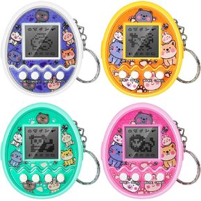 Interactive Toy Digital Pet - Virtual Electronic Pets Video Game Party Favors for Kids Video Game Keychain Video Game Party Supplies