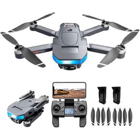 GPS Drones with Camera for adults 4K, Long Flight Endurance（50 minutes）, GPS 5G WIFI FPV Quadcopter for Beginners with Optical Flow Positioning,Brushless Motors,No obstacle avoidance, GPS Return Home,Include 2 batteries