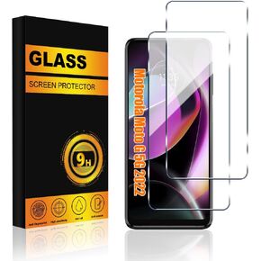 2 PACK Motorola Moto G 5G (2022) Screen Protector Glass, Premium 9H Hardness Anti-Scratch Bubble Free Tempered Glass Screen Protector for Motorola Moto G 5G 2022