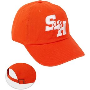Desert Cactus Sam Houston State University Baseball Hat SHSU Bearkats Brimmed Embroirderd Cap Adjustable Cloth Strap Adult (Style A) Orange