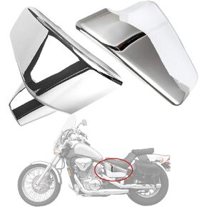 PSLER Battery Side Fairing Covers for VLX 600 1999-2008 and for VT 600 C CD Shadow VLX Deluxe 1999-2007 Black