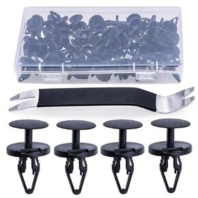 Rexka 41pcs Fender Liner Wheelhouse Liner Bumper Push Tpye Retainer Pin Clips for GM 11589289 Chrysler 6508863AA Jeep Ram Buick Cadillac Chevy GMC Hummer Pontiac Dodge - Auto Trim Panel Body Remover