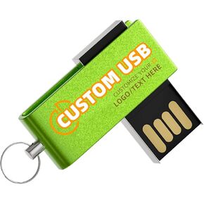 Bilious 2PCS USB Flash Drive, 360° Rotation Style Thumb Drive Portable Key-Hole Design USB Memory Stick, Waterproof Jump Pen Drive for Storage and Backup