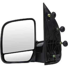 SCITOO Side View Mirror Driver Side Mirror Fit Compatible with 2002-2008 for Ford E150 Van 2002-2008 for Ford E250 Van 2002-2008 for Ford E350 Van E450 Van E550 Van Puddle Light FO1320253