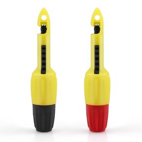 2 Pcs Wire Piercing Probe Tool, 4mm Insulation Piercing Clip Set for Voltmeter Multimeter Thermometer Voltage and Insulation Piercing Car Wire Testing (Black, Red)