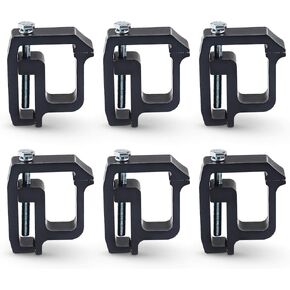 JDMON Compatible with Mounting Clamps Truck Caps Camper Shell Chevy Silverado Sierra 1500 2500 3500,Dodge Dakota Ram 1500 2500 3500,FORD F150 F250,Titan,Tundra 6PCS