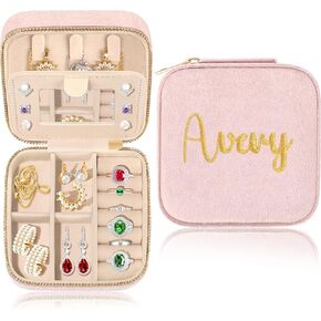 Travel Accessories Women Travel Gifts For Bride Wedding Gifts For Her Birthday Gifts For Teen Girls Travel Jewelry Box For Daughter Sister Best Friend 8th Grade Graduation Gifts For Girls