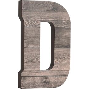 COLLECTIVE HOME - 10" Wood Lettes for Wall Decor, Wood Tabletop Alphabet Decoration, DIY Farmhouse Decor, Rustic Freestanding Monogram Block (A)