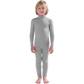 Kids Dancewear Without Gloves and Socks Solid Color Spandex Zentai Child Unitard