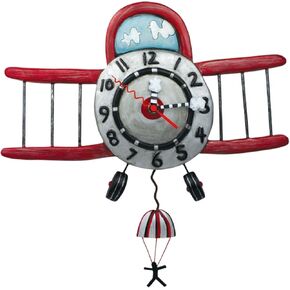 Allen Designs Airplane Jumper Pendulum Clock