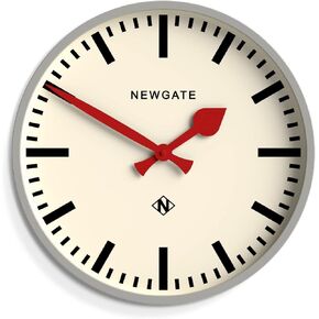 NEWGATE® Universal Wall Clock Wall Clocks - Round Clock - Kitchen Clock - Clocks for Living Room - Office Clock - Station Clock - Deep Straight-Cut Case - Marker Dial (Galvanised)