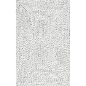 nuLOOM Wynn Braided Indoor/Outdoor Area Rug, 4x6, Ivory