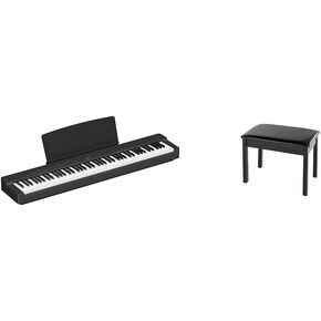 Yamaha P225WH, 88-Key Weighted Action Digital Piano with Power Supply and Sustain Pedal, White (P225WH)