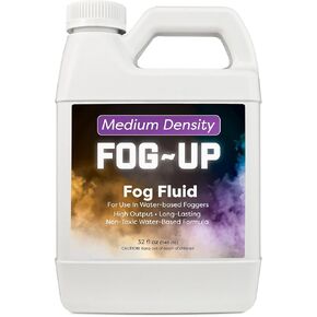 FogUp Medium Density Fog Juice - Extremely Long Lasting, High Output Non-Toxic Odorless Water-Based Fog Machine Fluid - (4 Pack) 1 Gallon, 128 fl oz for All Standard Fog Machines