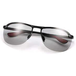 Photochromic Polarized Sunglasses For Men Women UV Protection Round Clear Driving Glasses Anti Glare Eyewear Glasses