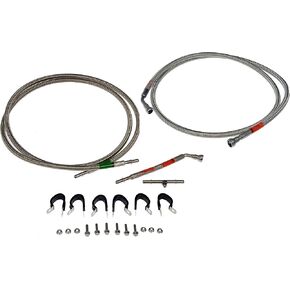 Dorman 819-002 Front Flexible Stainless Steel Braided Fuel Line Compatible with Select Chevrolet/GMC Models (OE FIX)