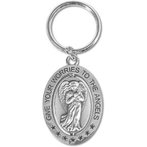 AngelStar Give Your Worries to The Angels Keychain