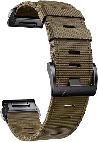 سوار ساعة 22 مم/ 26 مم لـ Garmin، حزام رياضي من النايلون متين للغاية وسريع التركيب لسلسلة fēnix/Forerunner/Approach/MARQ/quatix /D2 in Kuwait
