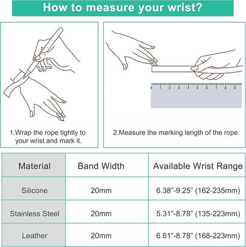 KALINCO 2-Pack Smart Watch Bands 20mm Adjustable Replacement Bands Straps for P22 P96 P32 P36 Smartwatch in Saudi Arabia