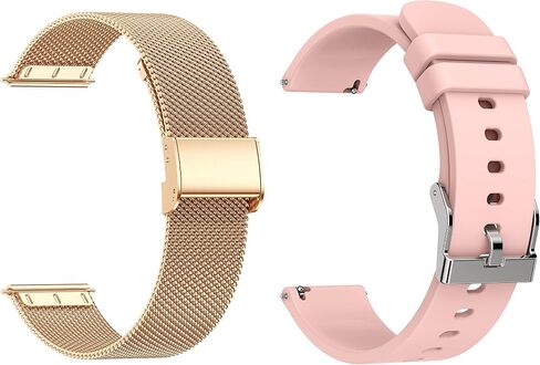 KALINCO 2-Pack Smart Watch Bands 20mm Adjustable Replacement Bands Straps for P22 P96 P32 P36 Smartwatch in Saudi Arabia