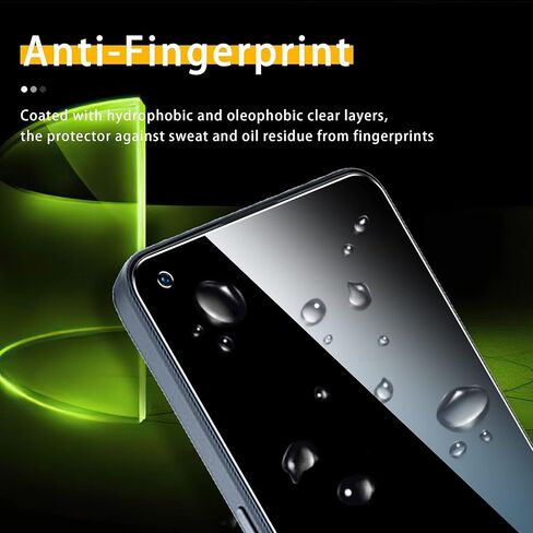 2 Pack Tempered Glass Screen Protector for OnePlus Nord N20 5G with 2 Pack Camera Lens Protector,Anti-Fingerprint,Shatter Proof,HD Clarity in Kuwait