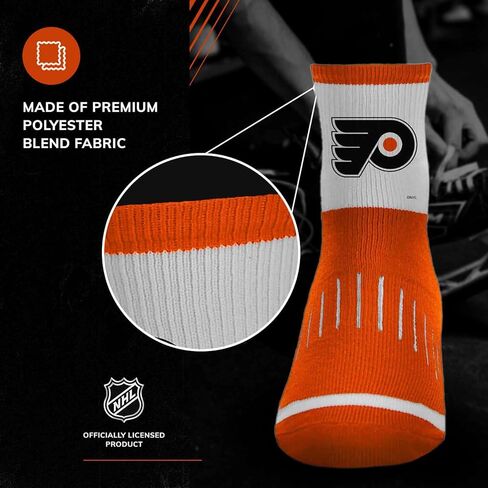 For Bare Feet NHL Youth Surge Socks - All Weather Performance - Machine Washable - Boys & Girls - Comfortable socks for Game in Saudi Arabia