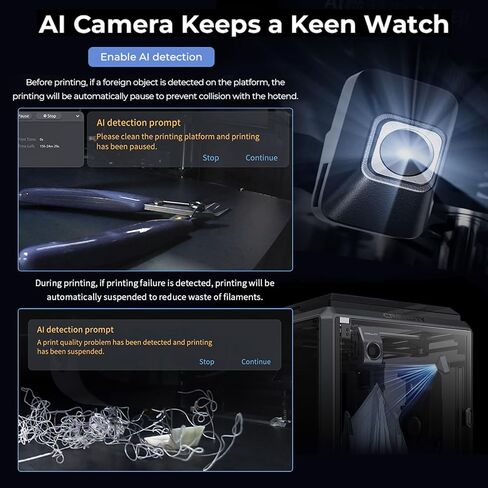 Official Nebula Camera HD USB Camera with Night Vision,24Hours Real-time Monitoring& Spaghetti Detection Compatible with Creality Sonic Pad,Nebula Pad,Ender-3 V3 KE&SE/CR-10 SE/HALOT-MAGE Pro in Saudi Arabia