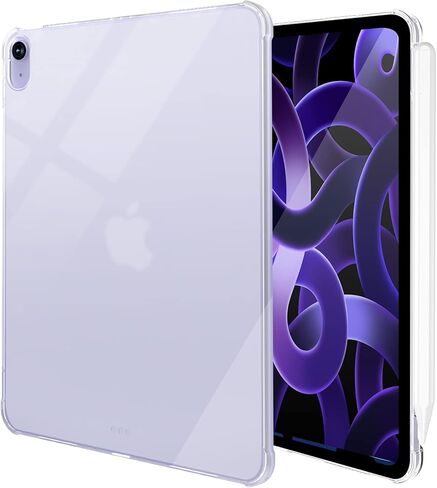 حافظة TQQ لجهاز iPad Air الجيل الخامس 2022/حافظة iPad Air الجيل الرابع 2020 مقاس 10.9 بوصة حافظة واقية من مادة TPU شفافة مقاومة للصدمات in Kuwait