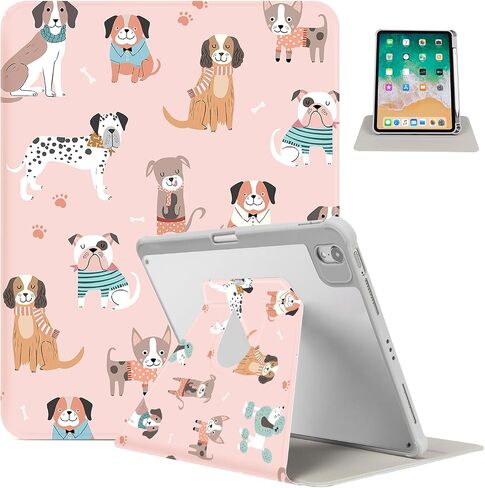 for iPad Air 11 Inch Case M4/M3/M2 2026, for iPads Air 5Th/4Th Gen Cases,for iPad Pro 11 Inch Case 4Th/3Rd/2Nd/1St Generation Slim Pencil Holder 2 Viewing Stand Typing Stand, Black Flower in Saudi Arabia