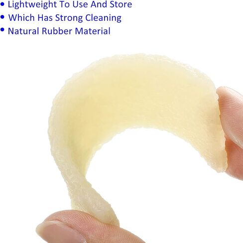2 Pack Rubber Residue Eraser - Cleaning Tool for Removing Adhesive Glue from Paper Plastic, Apply to Art Craft (White, 10cmx4cmx0.6cm) in Saudi Arabia